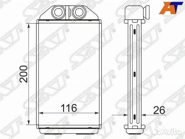 Радиатор отопителя салона toyota raum