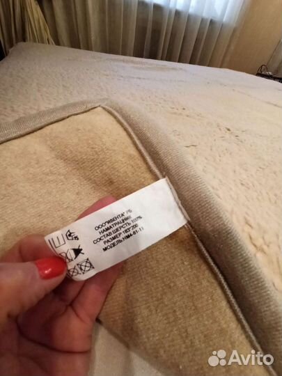 Наматрасник из овечьей шерсти на 2 сп.кровать