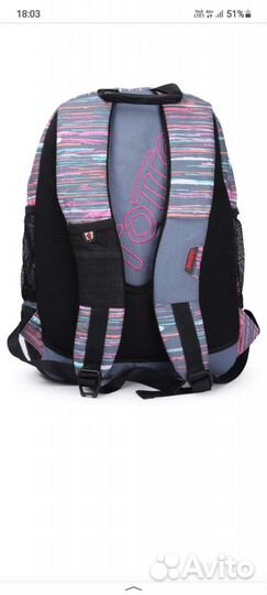 Рюкзак школьный Totto Moral серые молнии новый