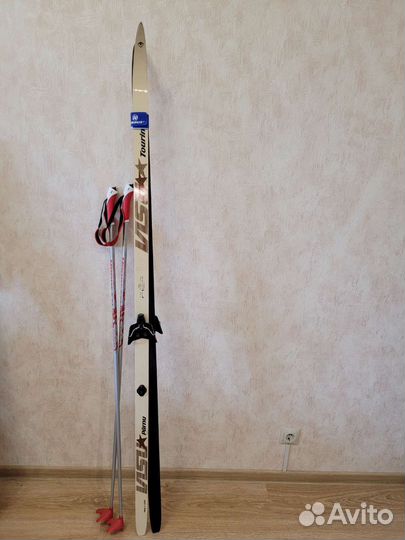 Лыжи беговые с палками