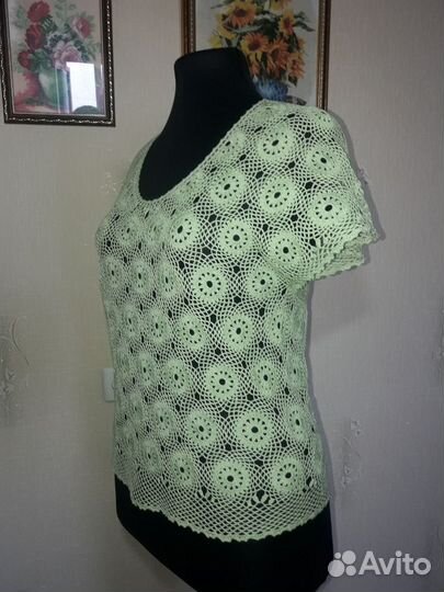 Кофточка вязанная крючком