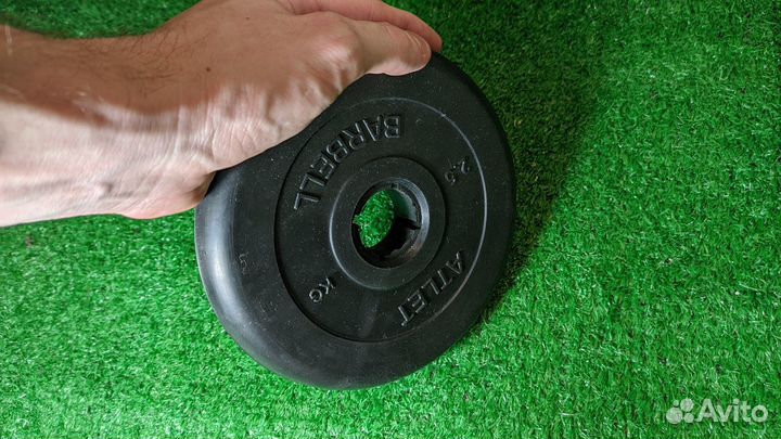 Диск Barbell Atlet - 2.5 кг Новый D30 (31мм)