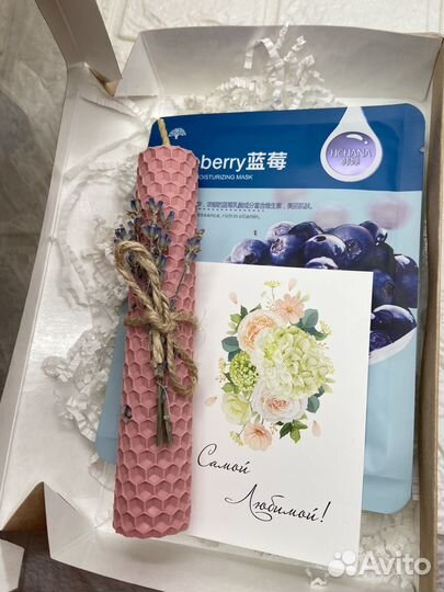 Набор с свечами из вошины в наличии