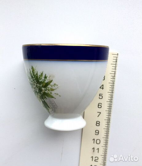 Чашка с блюдцем винтаж ландыши