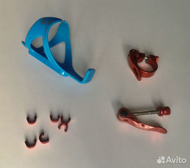 Бонки, болты, хомут, тормоза, флягодержатель