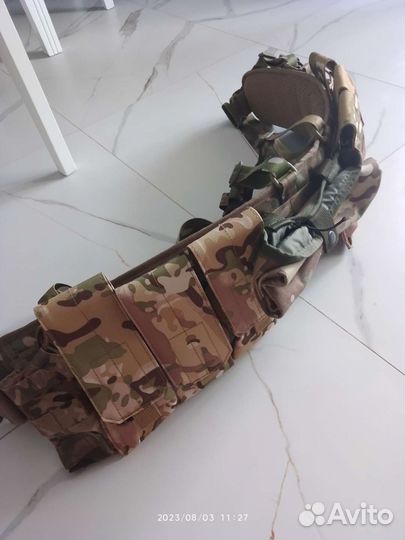 Тактический пояс с подсумками мультикам