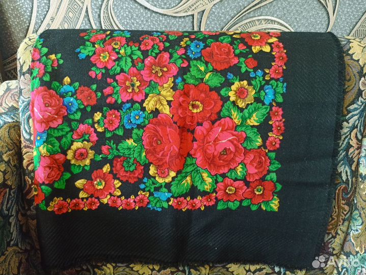 Павловопосадские платки, шерсть, СССР