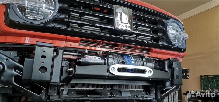 Площадка риф для лебёдки в штатный бампер tank 300