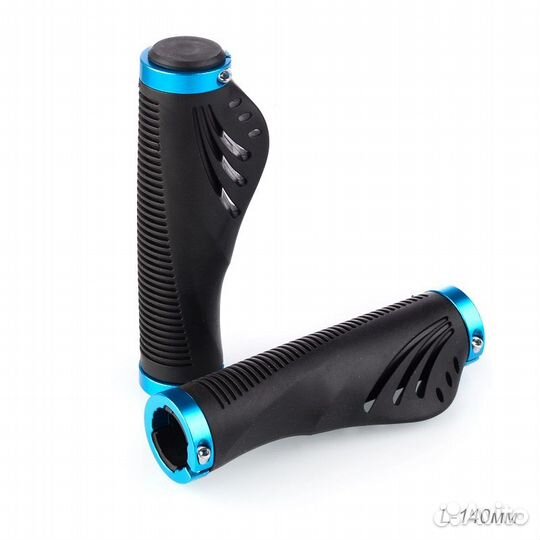 Грипсы эргономические 140 мм с алюминевыми струбци