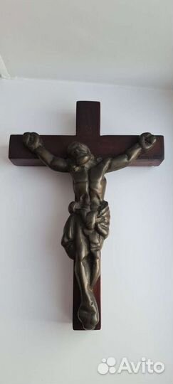 Крест Распятие Большой. Бронза