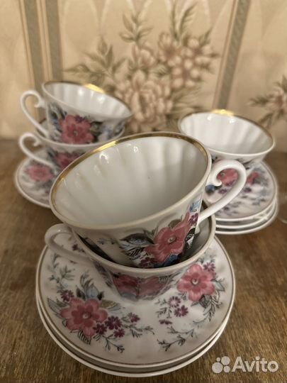 Чайные пары, фарфор, лфз, ручная работа