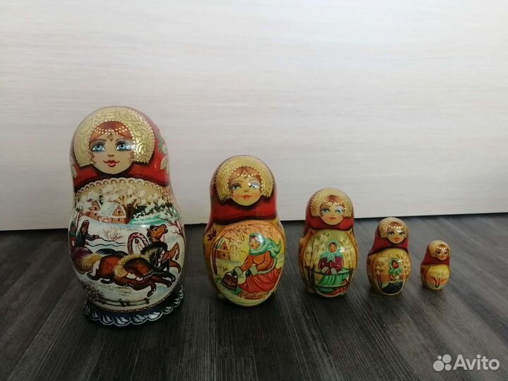 Матрешки деревянные