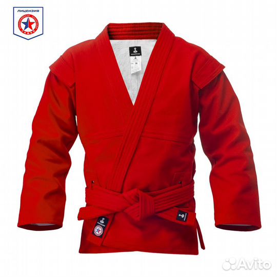 Куртка для самбо Bravegard красная (42)