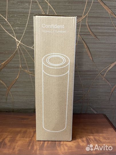 Термос «Confident» 420 мл, цвет красный