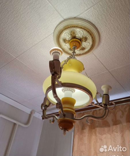 Винтажная лампа керосинка СССР люстра