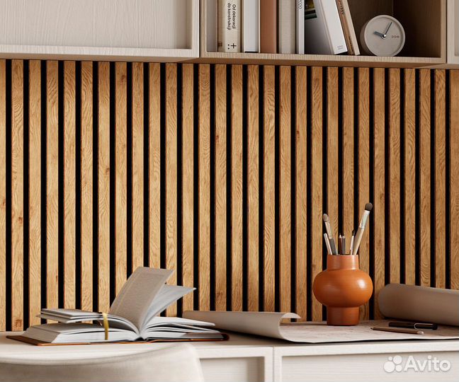 Акустическая панель Cosca Decor Сканди Дуб Медный, 600x600x19мм Светло-коричневый