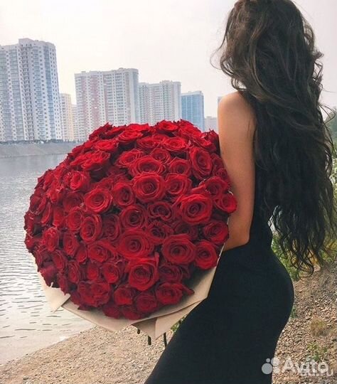 Букет 51 роза 80 см