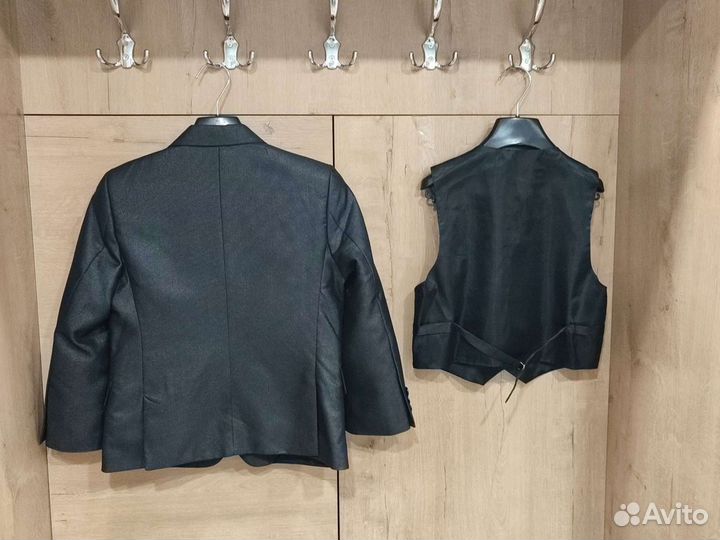 Школьная форма костюм для мальчика 110 + кардиган