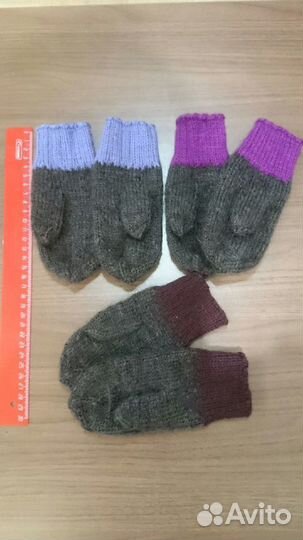Новые шерстяные носки и варежки