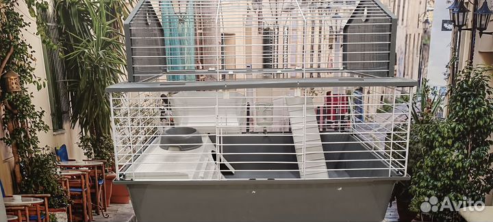 Клетка и колесо для больших грызунов