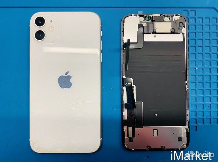 Заднее стекло iPhone 11. С заменой и без