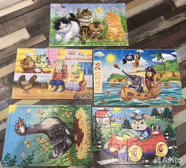 Пазлы для малышей пакетом