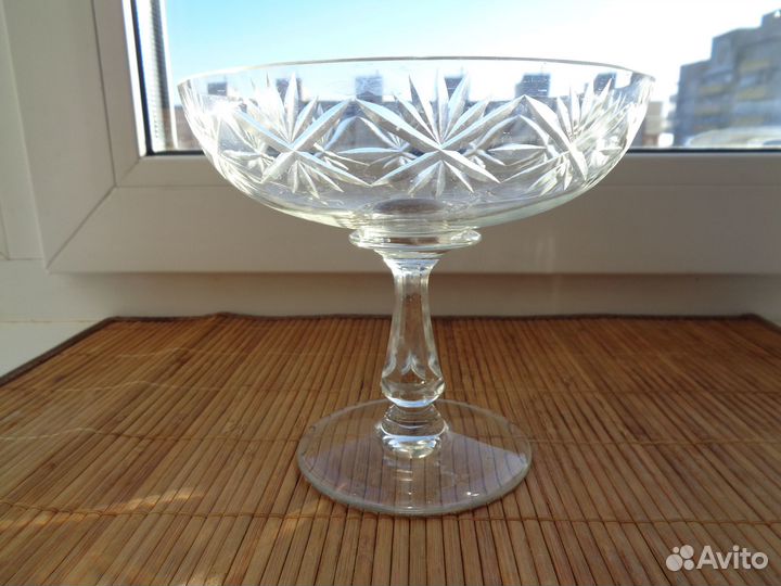 Ваза на ножке Стекло СССР