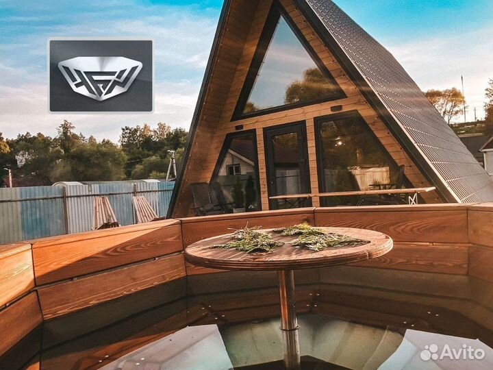 Банный чан на дровах