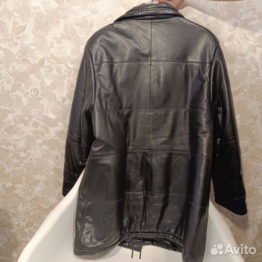 Кожаная куртка мужская 48 50 бу
