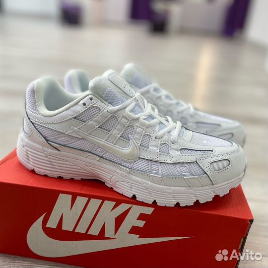 Кроссовки nike p 6000 белые мужские