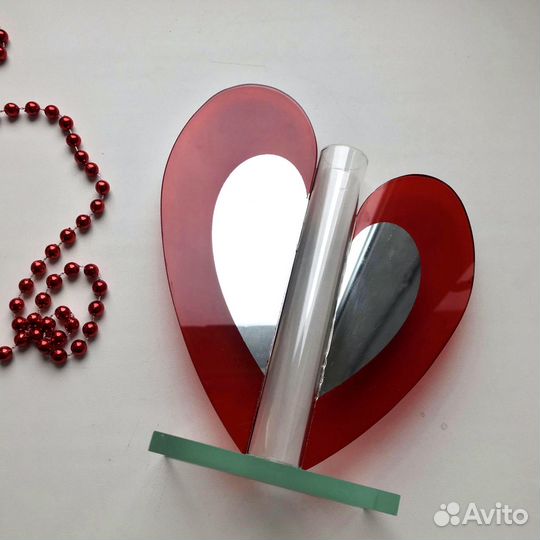 Ваза стеклянная колба