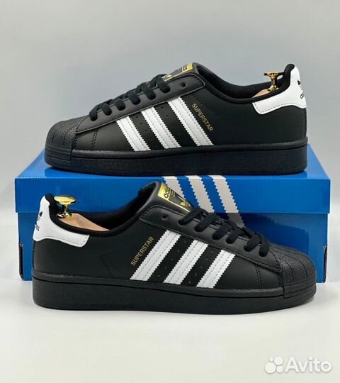 Привлекательные Adidas Superstar Black обувь