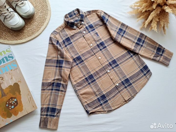 Рубашка для мальчика 122 128 next хлопок