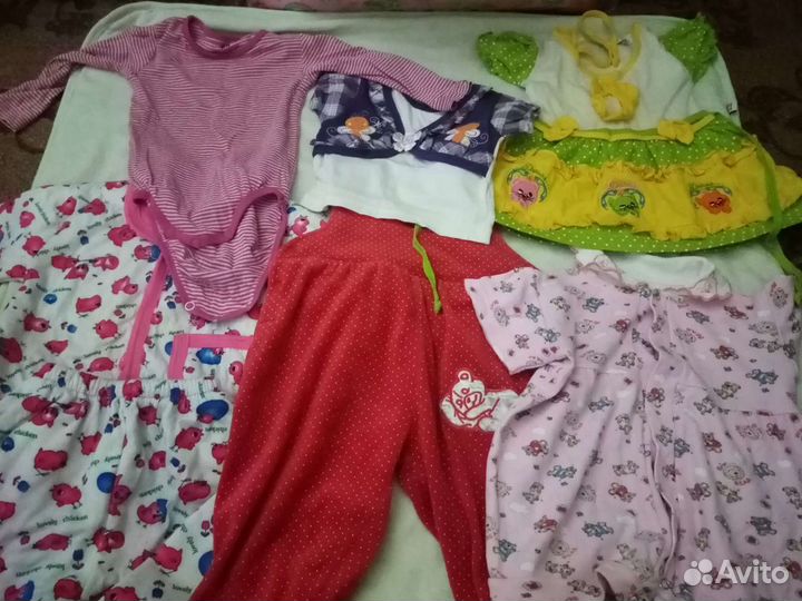 Вещи на девочку до года