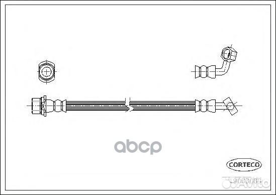 Шланг тормозной toyota: land cruiser 100 4.2