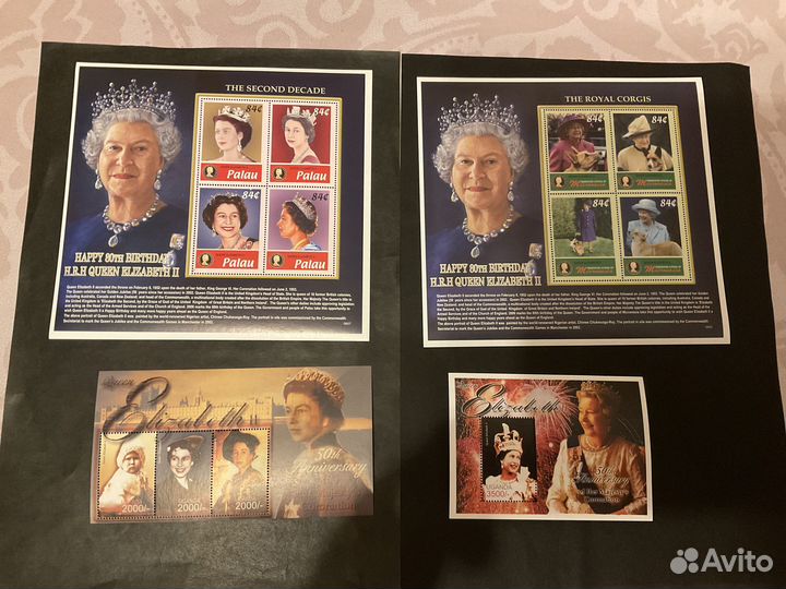 Почтовые марки мира (Королева Англии)