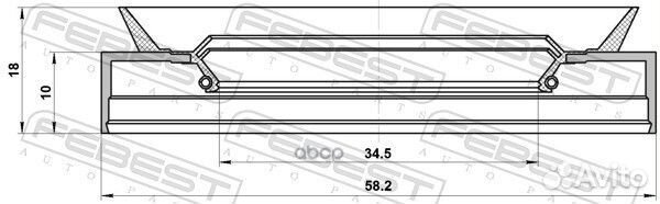 Сальник 95PDS36581018C Febest