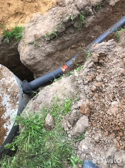 Септик без откачки переливной под ключ