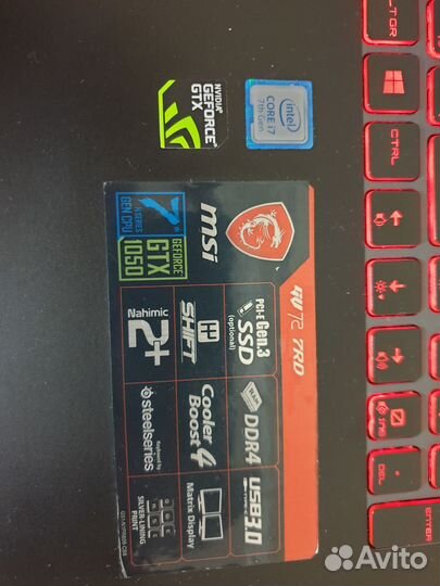 Ноутбук Msi GV 7RD