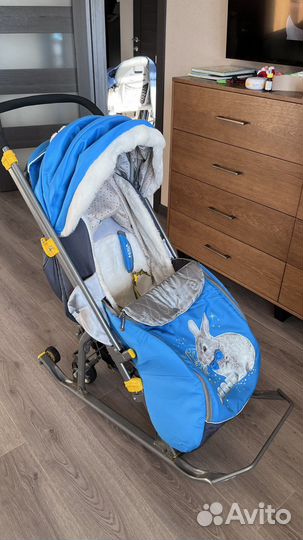 Детские санки коляска