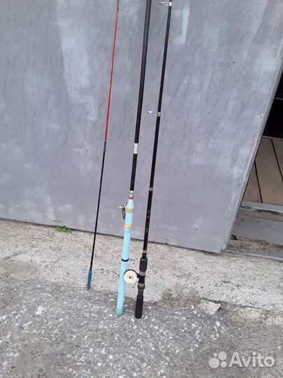 Удочки со спиннингом 2 шт