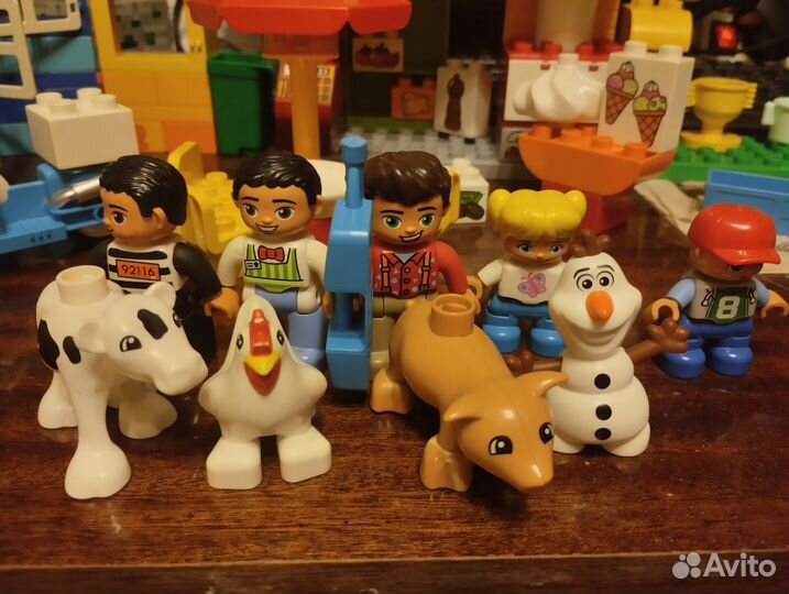 Lego duplo наборы пиццерия,ферма, кубики