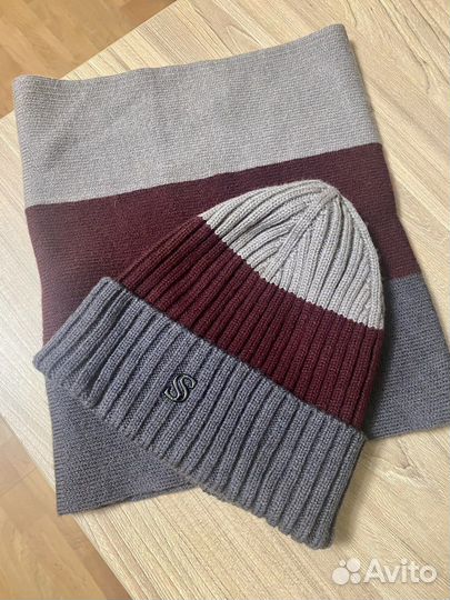 Комплект шапка и снуд женский