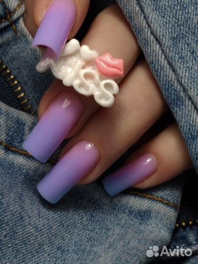 Маникюр. Всё включено. Ногти. Наращивание ногтей