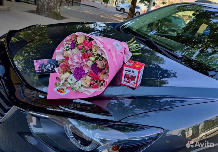 Цветы в Липецке букет в стиле love is