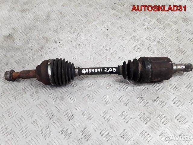 Полуось перед левая Nissan Qashqai 2.0 mr20de МКПП