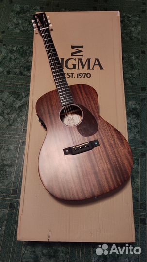 Гитара Sigma S000M-15E полный массив + кофр теплый