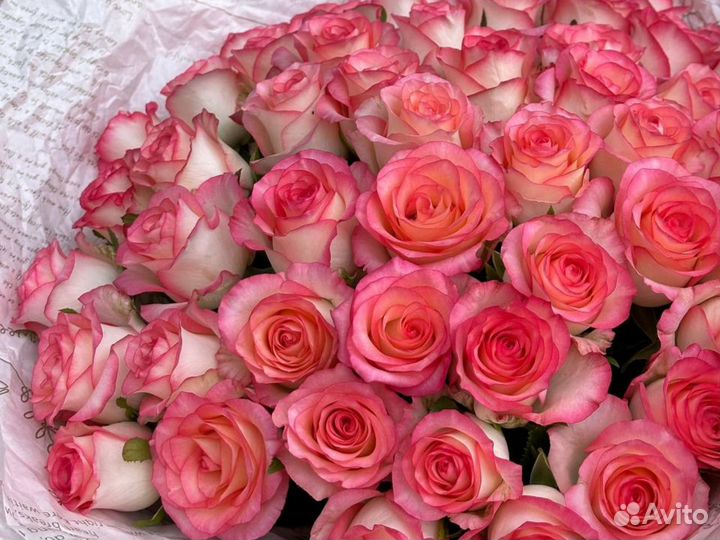 Цветы Букеты 101 роза