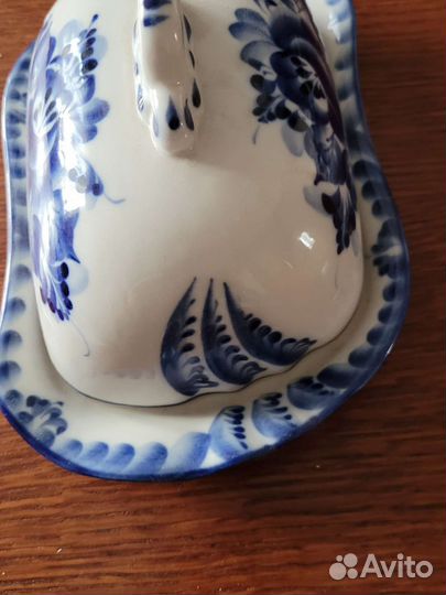 Гжель масленка Романтика