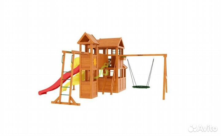 Площадка для улицы Клубный домик Макси с трубой